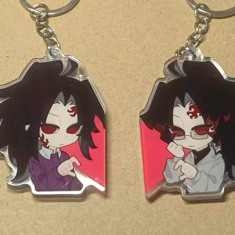 Chaveiro de Anime Demon Slayer, Chaveiros Yoriichi Michikatsu, Pingente de Bolsa, Brinquedos, Pingente de Carro, Coleção, Ornamento, Presente para Amigos, Cosplay