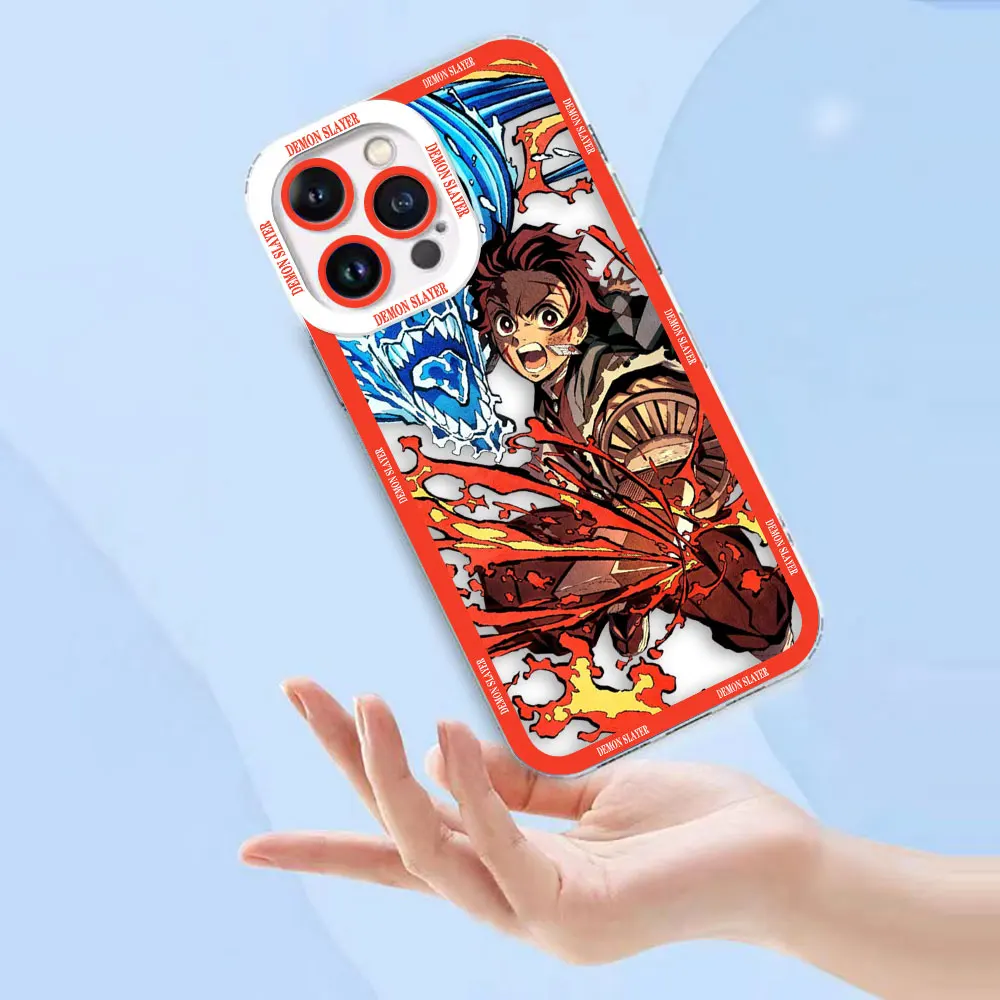 Etui na telefon Demon Slayer No Yaiba Nezuko, przezroczyste, do VIVO S1 Z1X V20 V21 V21E V23 V23E V25 V27 V27E V29E V30E V30 V40 V50 V60