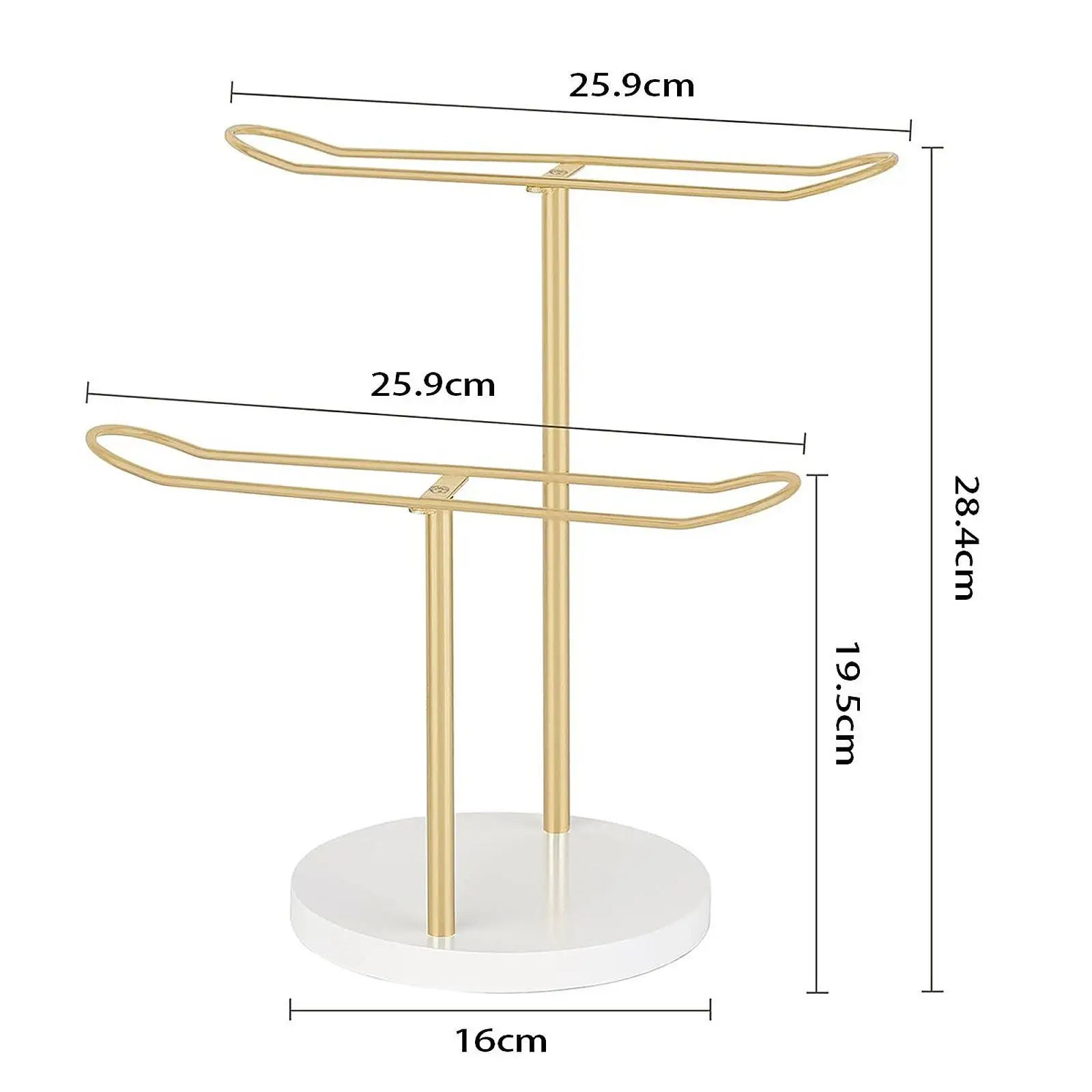 حامل عقال معدني لعصابة الشعر لمشبك الشعر والمجوهرات والسوار