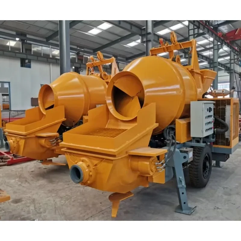 High Operating Efficiency Diesel Engine C3 Mini Portable Concrete Mixer Pump Machine for Construction Industry