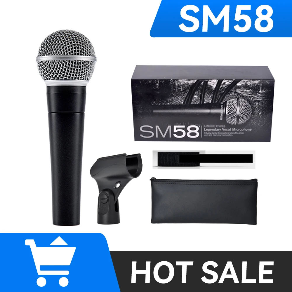 High-Fidelity Dynamic Vocal Microphone SM58 Pro Performance For Live Stage Party Show Meeting School Church