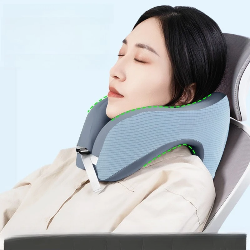 

Memory Foam Neck Pillow for Office Nap Travel Car Washable Ergonomic Support