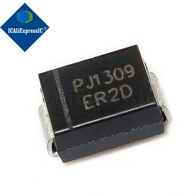 10 ชิ้น Ultra-fast การกู้คืน patch ER2D DO-214AA ER2D original ไดโอด SMB 2A 200V