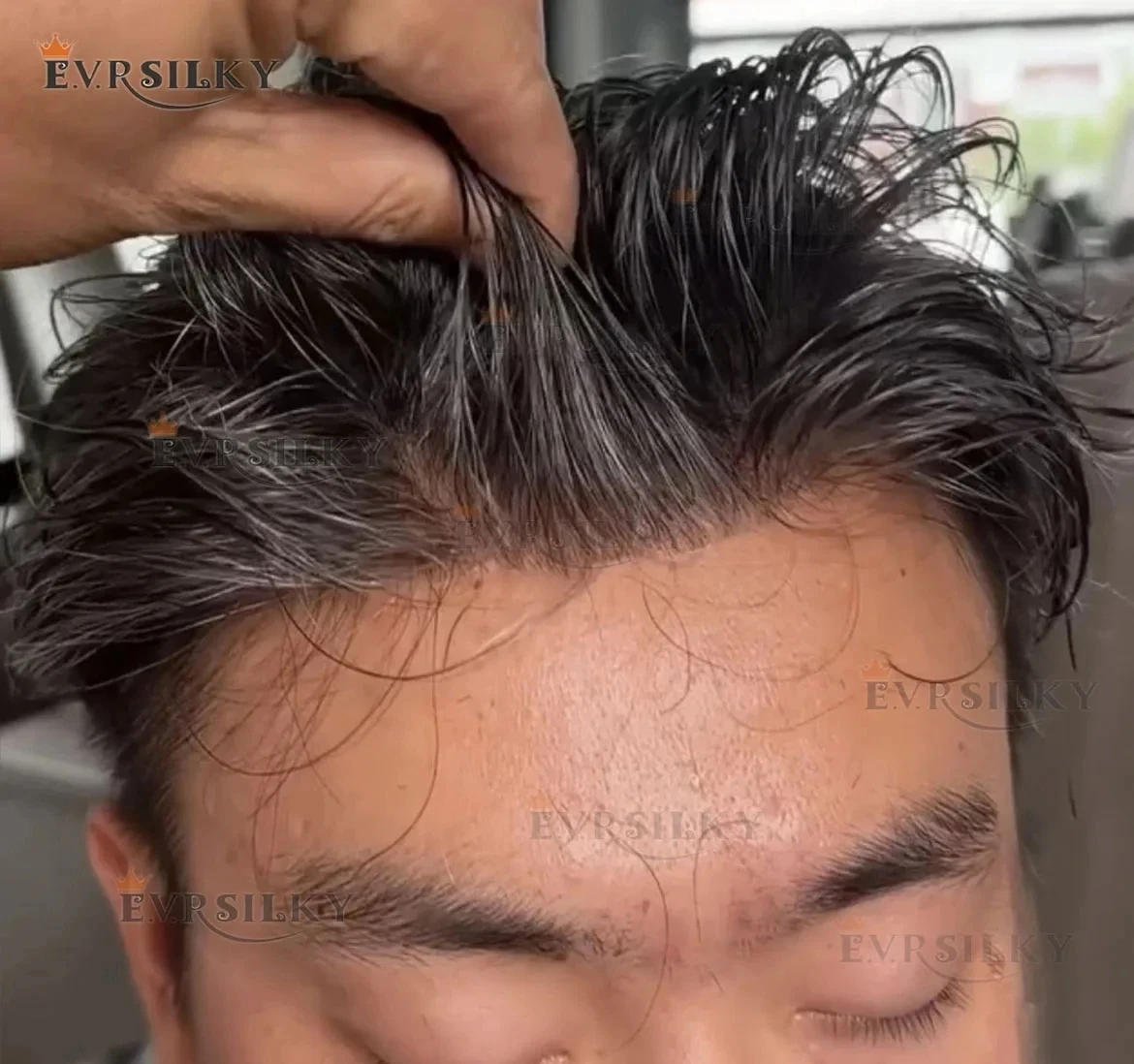 

Супернатуральный парик-накладка для мужчин Super Natural Hairline 1B20 1B40 1B80, темно-коричневый, из натуральных волос, незаметный, прочный, тонкий, с микропокрытием, имитирующий кожу головы