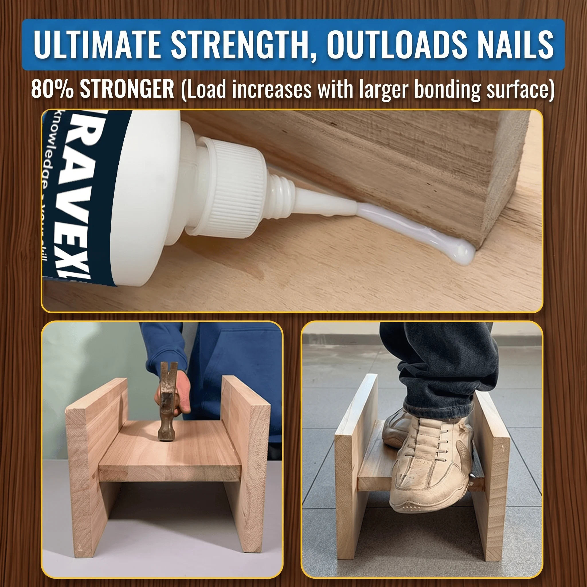 Premium Waterproof Wood Glue F - Woodworking Outdoor Furniture ulasan dan harga