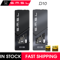 SMSL D10 Portable USB Balanced DAC Digital Music Audio Headphone Amplifier CS43131x2 DAC Chip 4.4mm DSD256 PCM 32Bit/384kHz