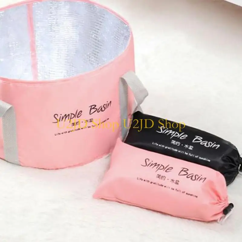 

U2JD Collapsible Foot Soaking Bath Basin Large Portable Feet Spa Soak Tub Foldable Water Bucket for Travel Camping Washing