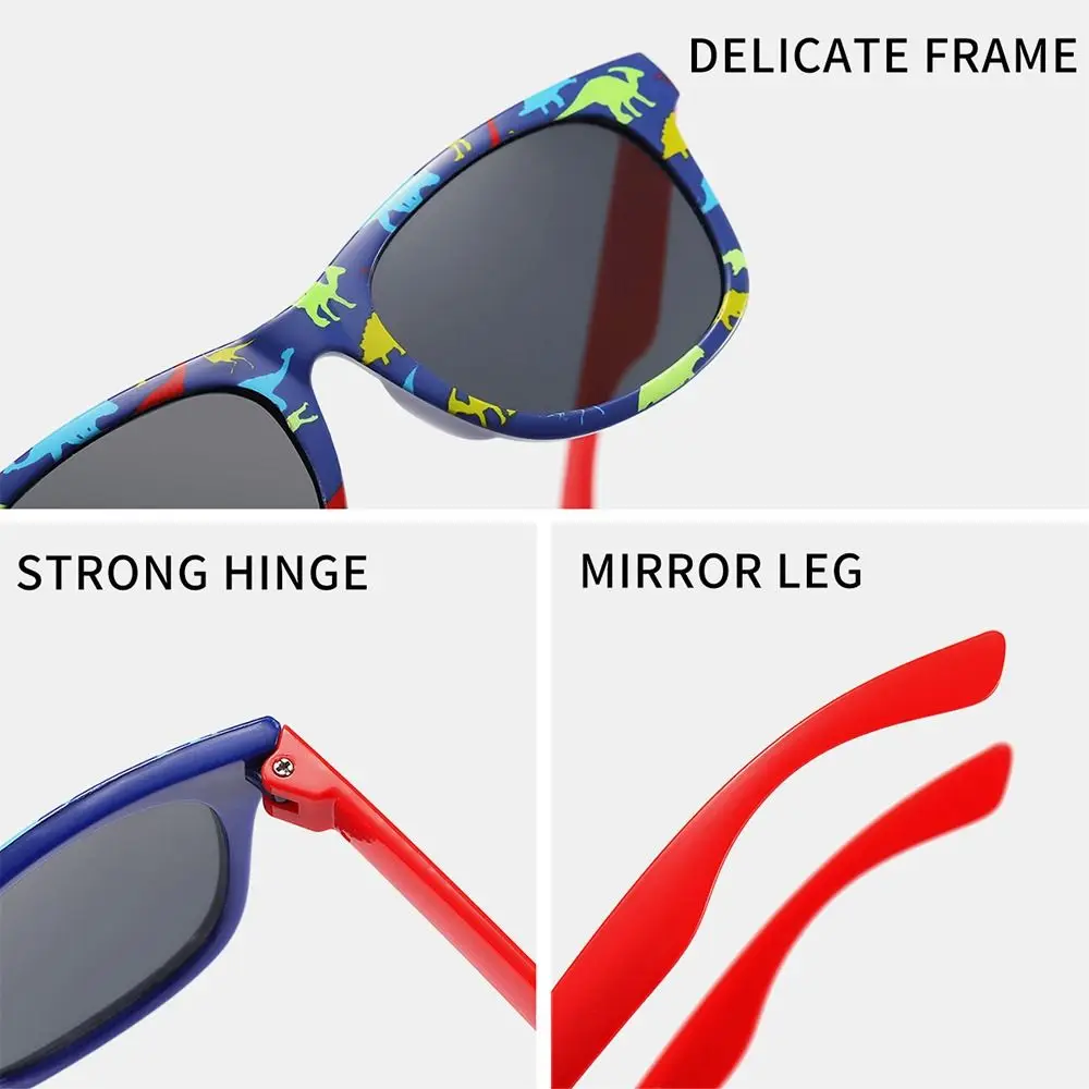New Square Frame Dinosaur Children'S Sunglasses Ultraviolet-Proof Shades Kids Sunglasses Sun Protection kids eyewear for Party
