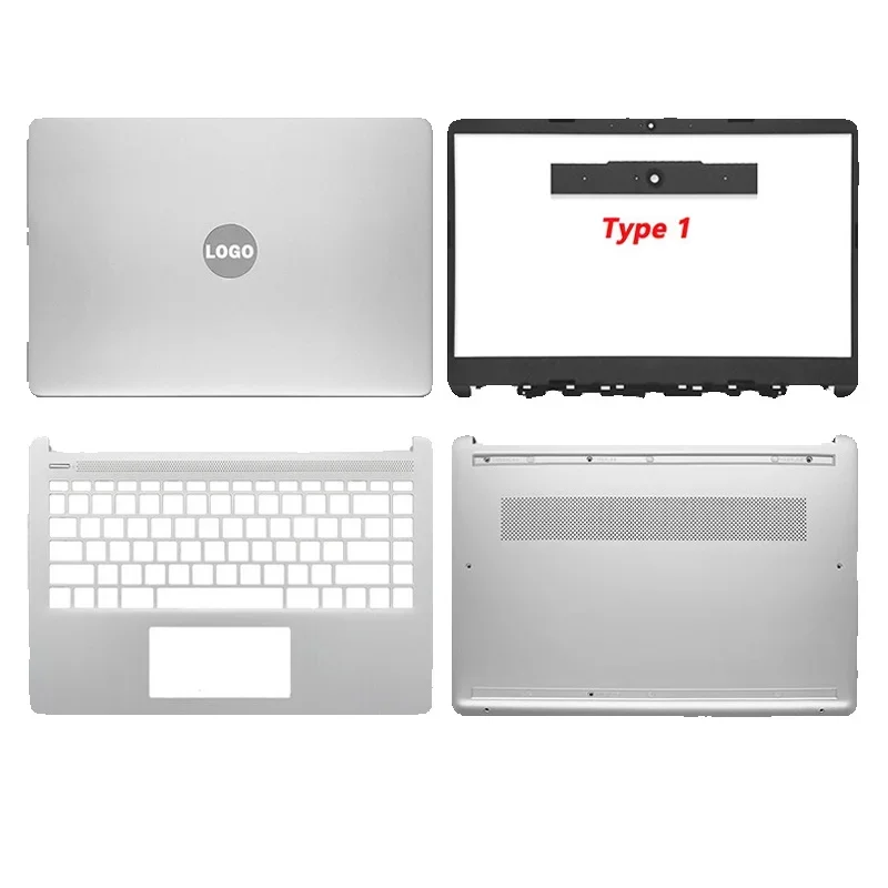 NEW Laptop For HP 14-DQ 14S-DR 14S-FR 14S-FQ TPN-Q221 TPN-Q242 LCD Back Cover Front Bezel Hinges Bottom Case Top Housing Sier