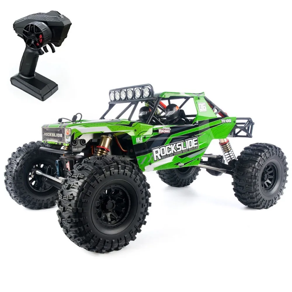 

1:6 RC 4WD Off Road Vehicle YIKONG YK4061 Electric Remote Control Rock Crawler Cars Metal Shock Absorber Lights Toy for Boy Gift