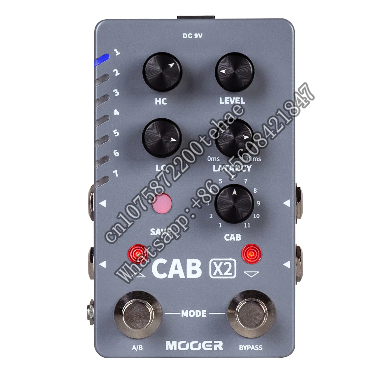 Mooer Cab X2 Multi Efect Pedal X2 Dual Footswitch Cab Sim Ir Loading Stereo Cabinet simulazione pedale processore per chitarra Accessori