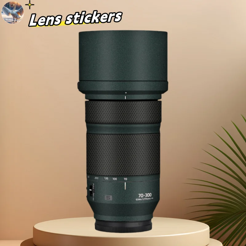 for Panasonic70-300mmF4.5 Camera Lens stickers, precision cut wear-resistant protective film, DIY skin