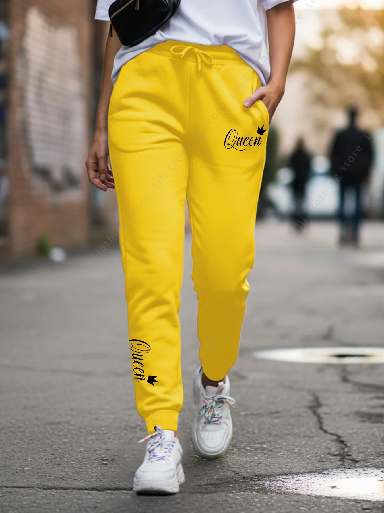 Pants Woman Joggers Fleece Graphic Letter Print Women Pants And Trousers Jogging Pants Hot Selling Trend Aesthetic Sweatpants