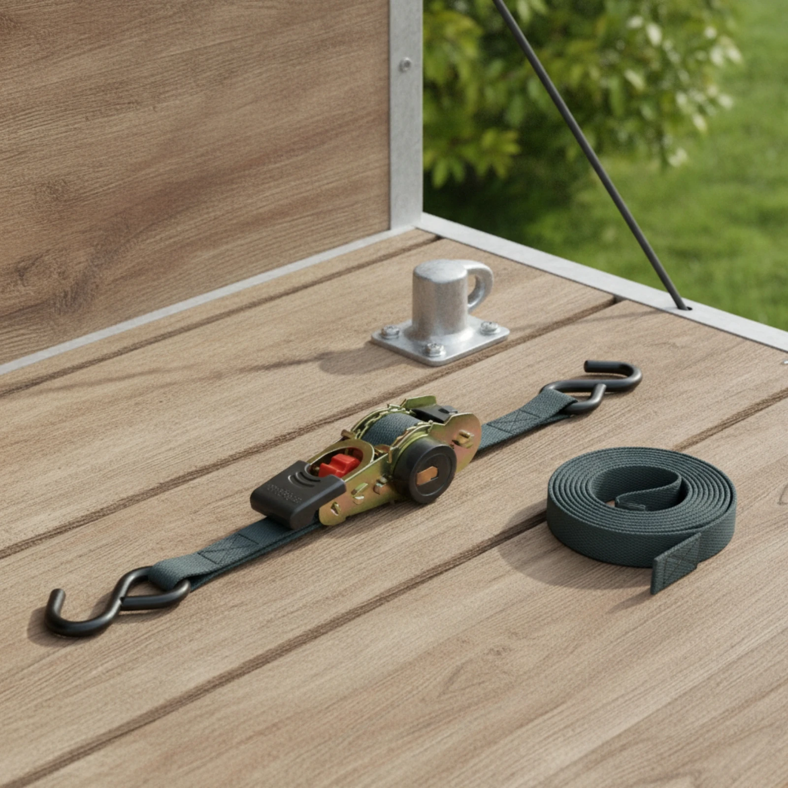 Retractable Ratchet Straps Automatic Retractable Ratchet Strap Cargo Strap with Hooks Quick-Release for Truckers, Truck Beds