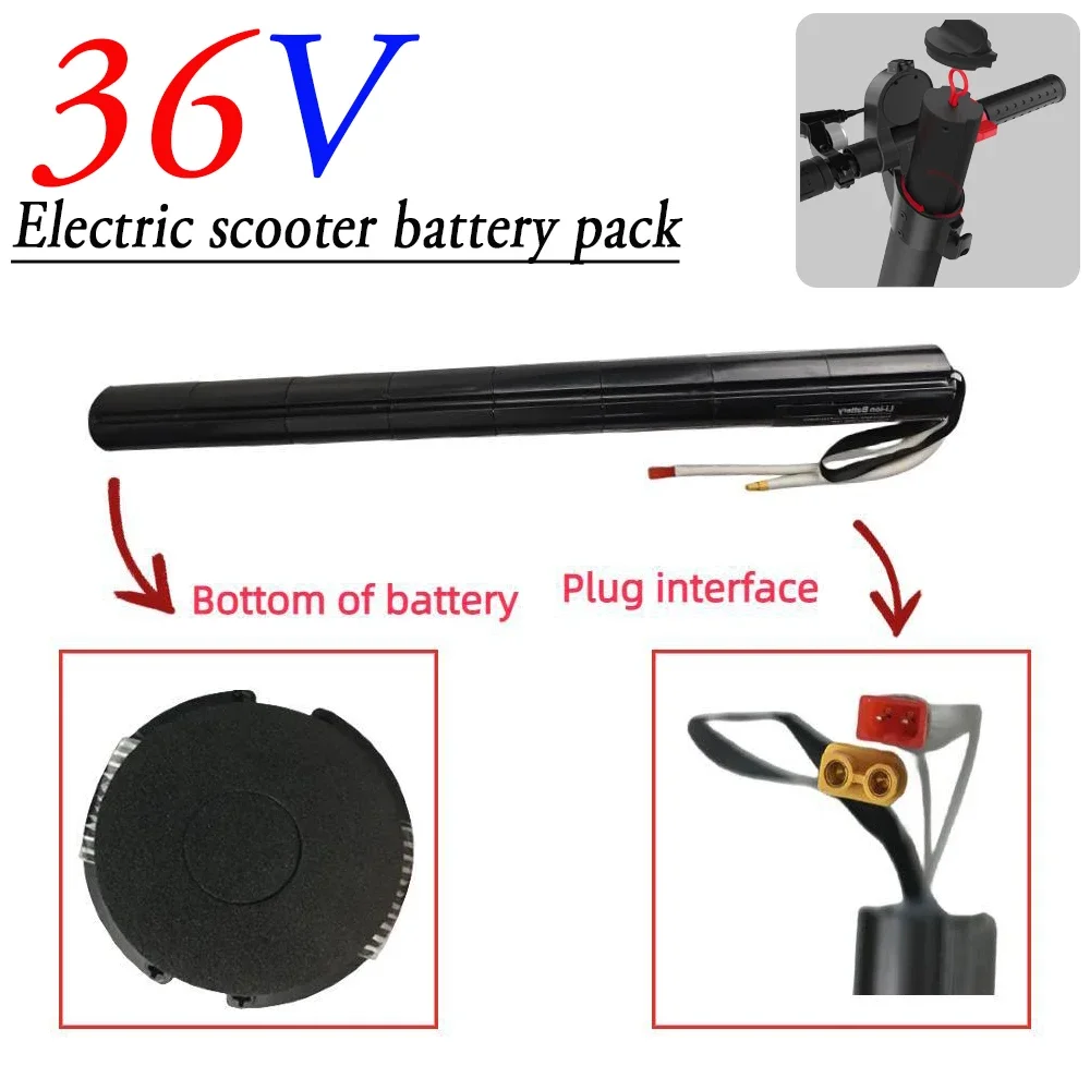 10S3P 36V 4.4Ah/6.6Ah/7.8Ah 18650 lithium ion carbon fiber scooter special battery is suitable for Scooter accessories