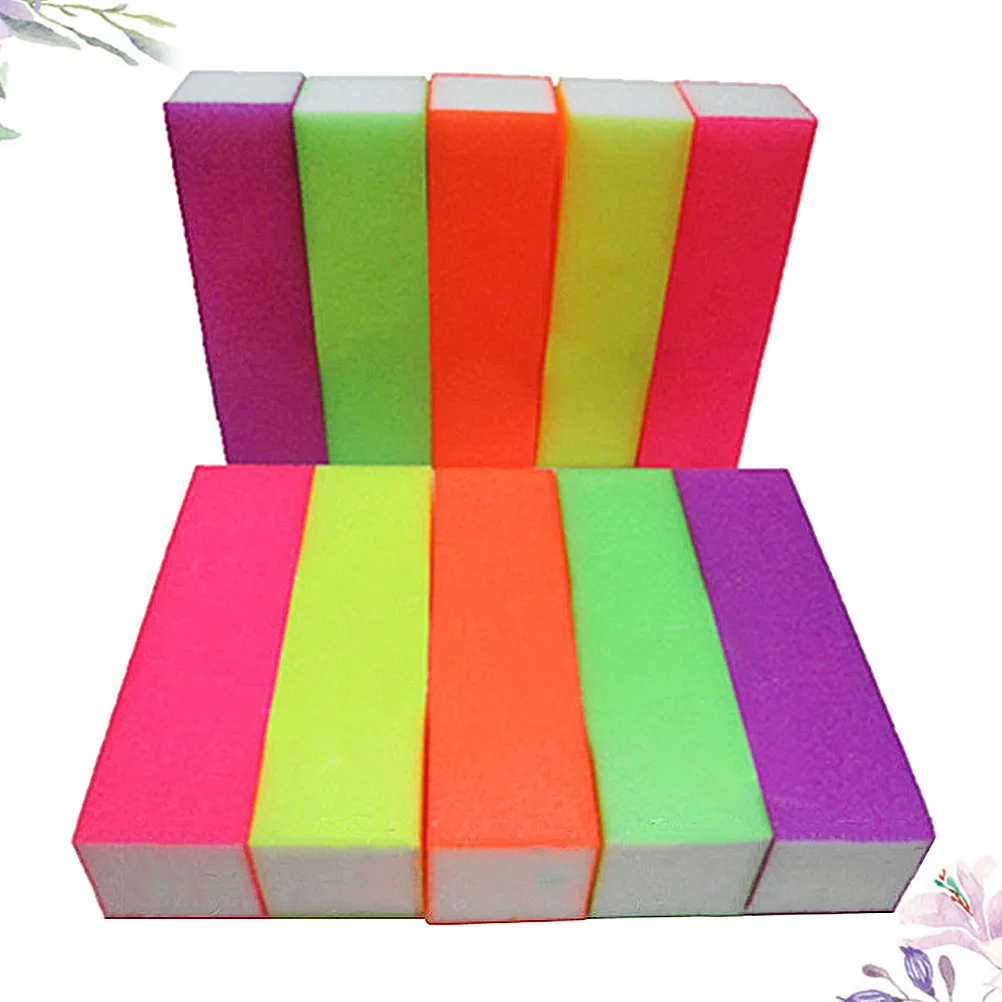 

Набор из 10 моющихся легких универсальных губчатых пилок-буферов для ногтей, шлифовальных блоков для ухода за ногтями рук и ног, подготовки к маникюру и педикюру