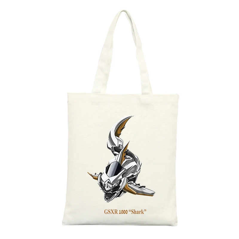 Fantasy Creature Print Canvas Tote Bag, Casual Style for Daily Shopping and Outings