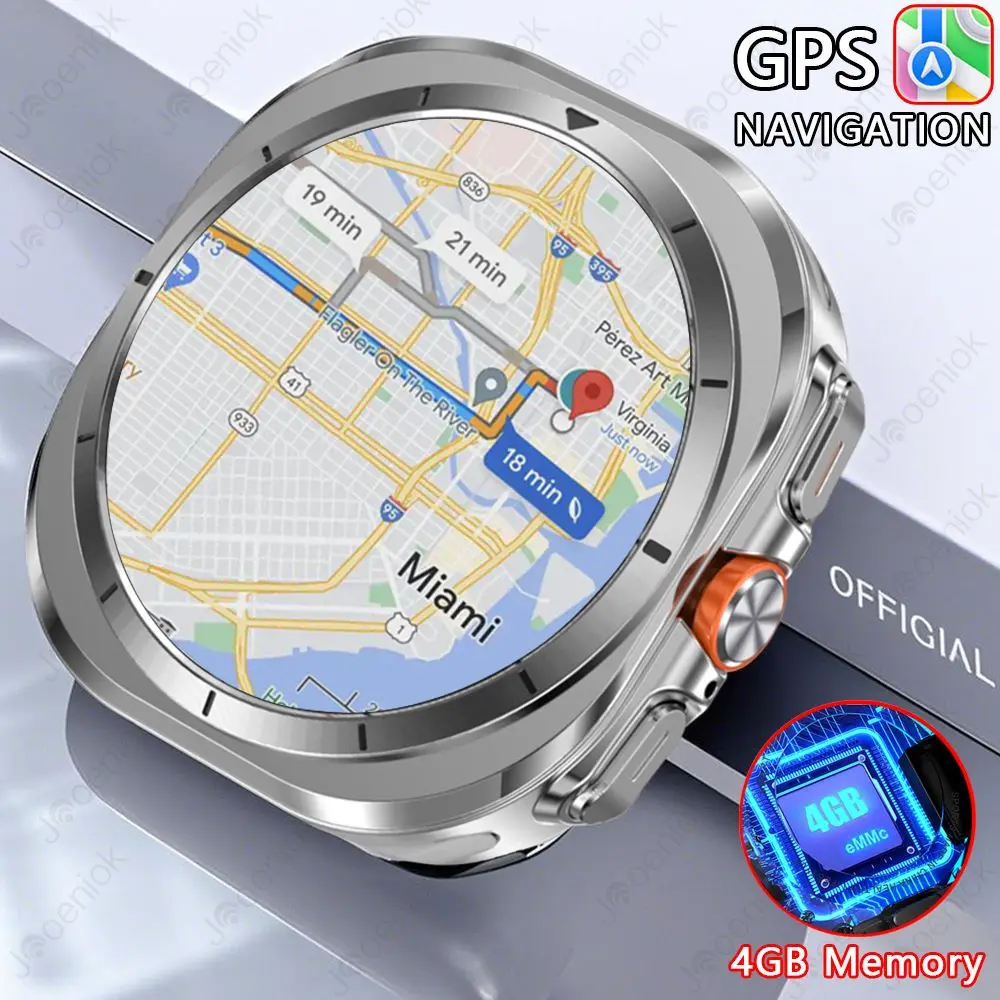 NEUE Uhr 7 Mini Männer GPS Navigation Smartwatch 1,32 zoll 4 GB Speicher MP3/MP4 Player
