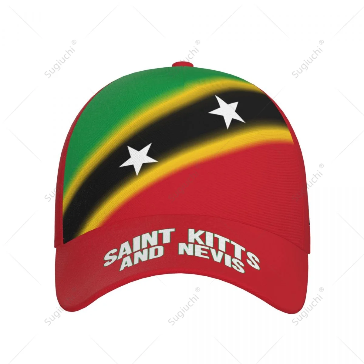 Unisex Baseball Cap Hat Saint Kitts And Nevis Flag Gradient 3D Printing for Tennis Outdoor Bike Bicycle Golf Baseball Sports