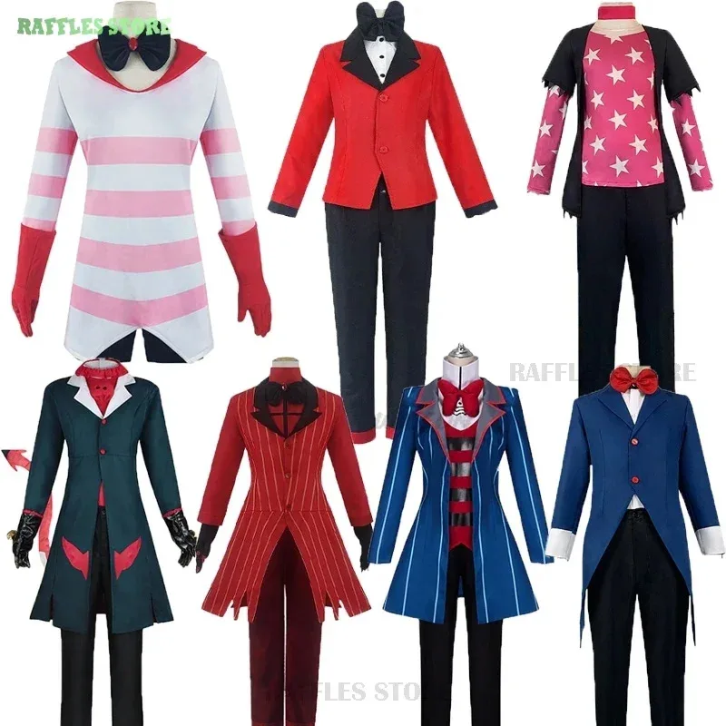

Anime Hazbin Cosplay Hotel ALASTOR Hazbin Angel Dust CHARLIE Vox Blitzo cosplay costume Halloween Uniform suit Hazbin cos Hotel