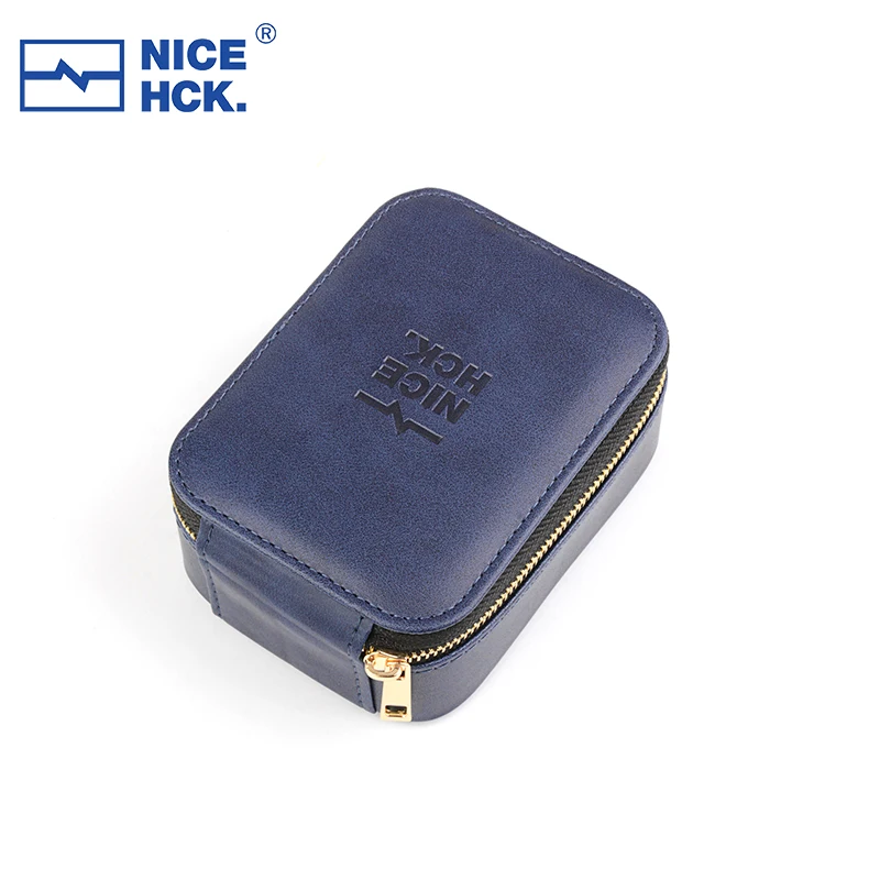 

NICEHCK Net Pocket Portable PU Case Large Capacity Zipper Earbud Storage Box Cable Organizer Earphone Accessories for F1 MK4