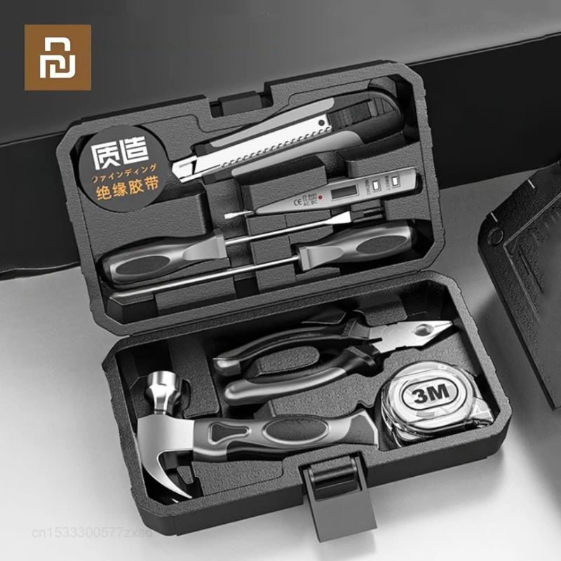 Xiaomi Finemading Toolbox Industrial Grade Household Multifunctional Hardware Electrician Storage Box Set Pliers Wrench Tools