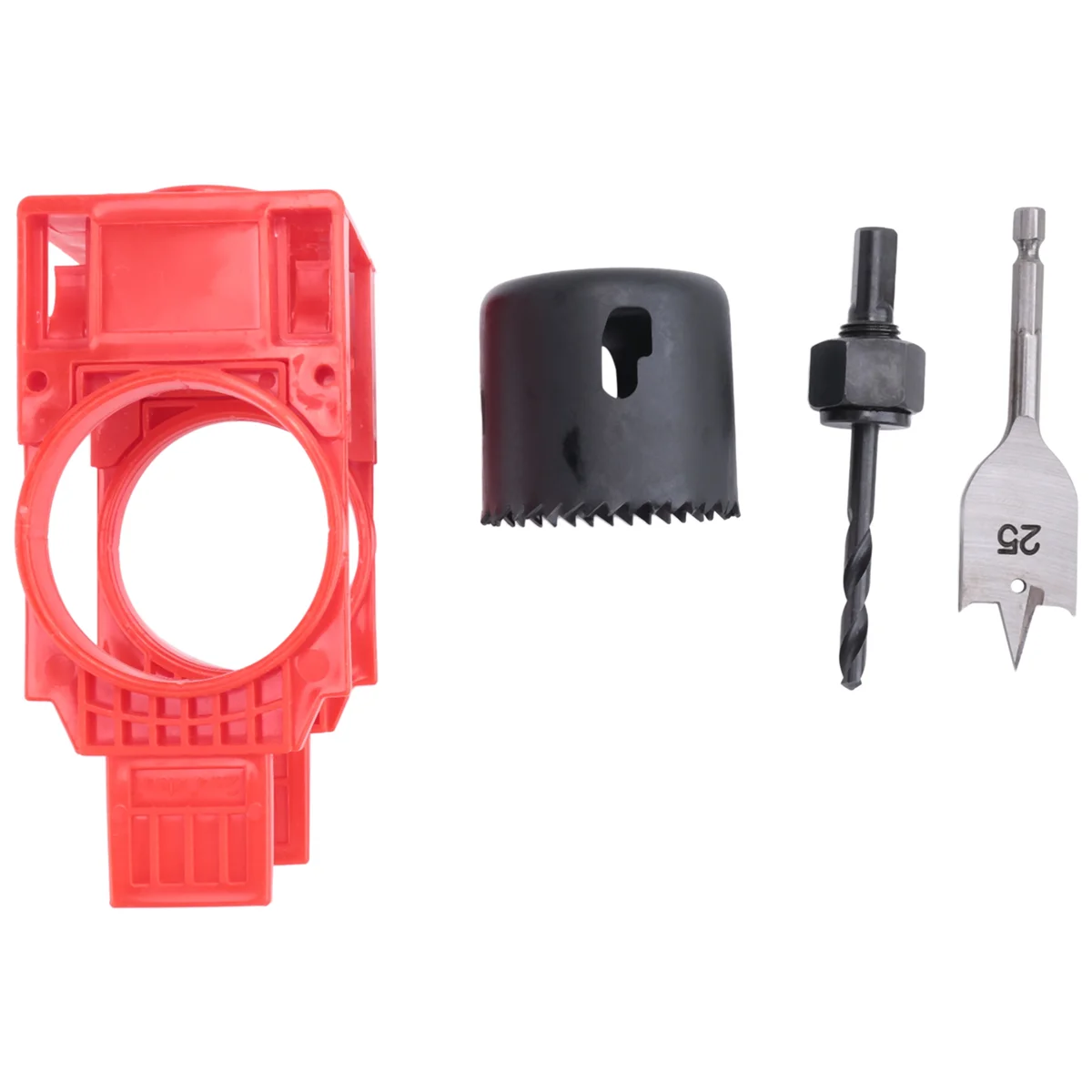 Door Lock Installation Kit,Door Hole Drilling Kit for Deadbolts and Locksets with Guide Template, Door Lock Hole Saw