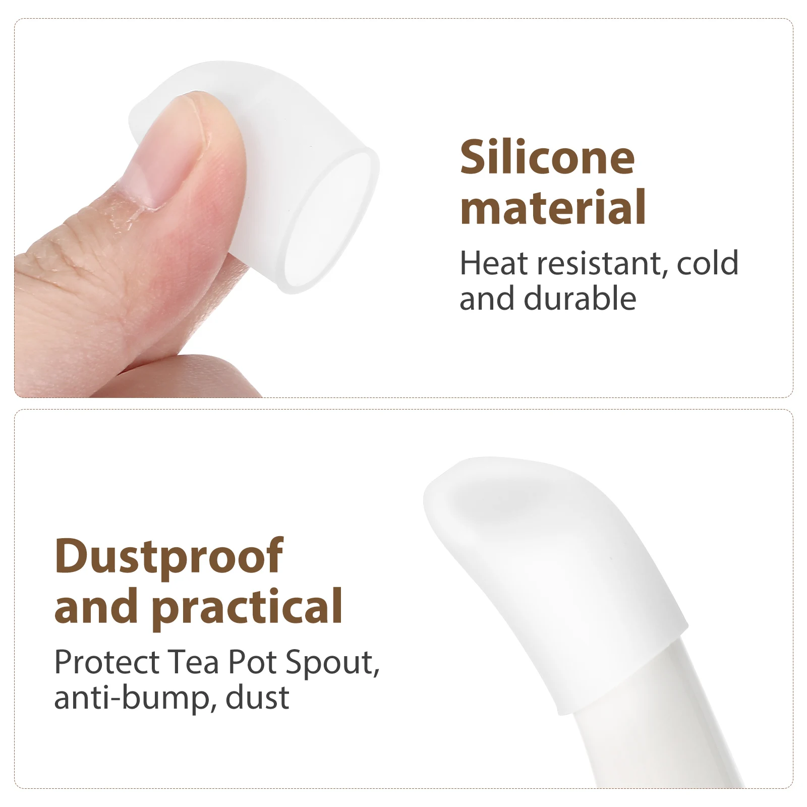 

1 set Teapot Mouth Cover Kettle Spout Covers Pour Hose Protector Tips Heat Insulation Durability Kitchen Bar