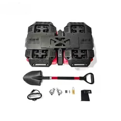 4X4 Off Road Accessories Tail Door Integrated Equipment Outdoor Rescue Oil Tank Escape Relief Board Shovel With Movable Lighting