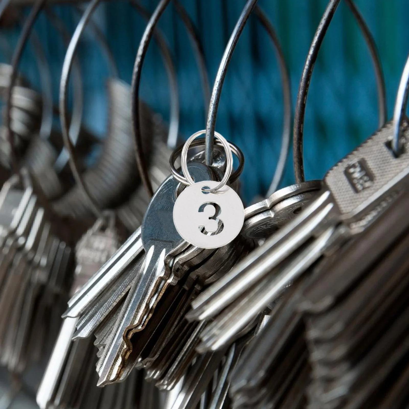 30 шт. пронумерованные бирки из нержавеющей стали