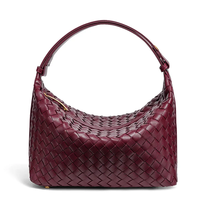 Beliebte Handgewebte Damenhandtasche, Lässige Modische Schulter-Lunchbox-Tasche, Unterarm-Handtasche für Damen – Detail 25