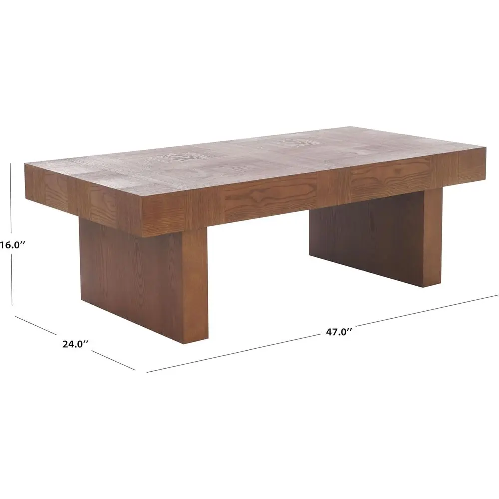 Habana Walnut Brown Wood Coffee Table Collection