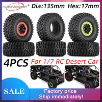 AUSTARHOBBY 2.8in 17mm Hex RC Wheels and Tires for 1/7 Desert Short Course Truck UDR