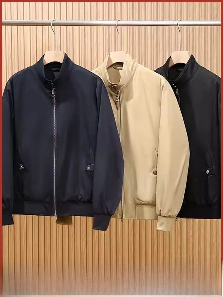 

Classic Briti Sle Men's Tee-Proof Anti-Wrinkle Luxury Quiet G9 Harlington Jaet Outerwear Zipper Decoration Stand Fit