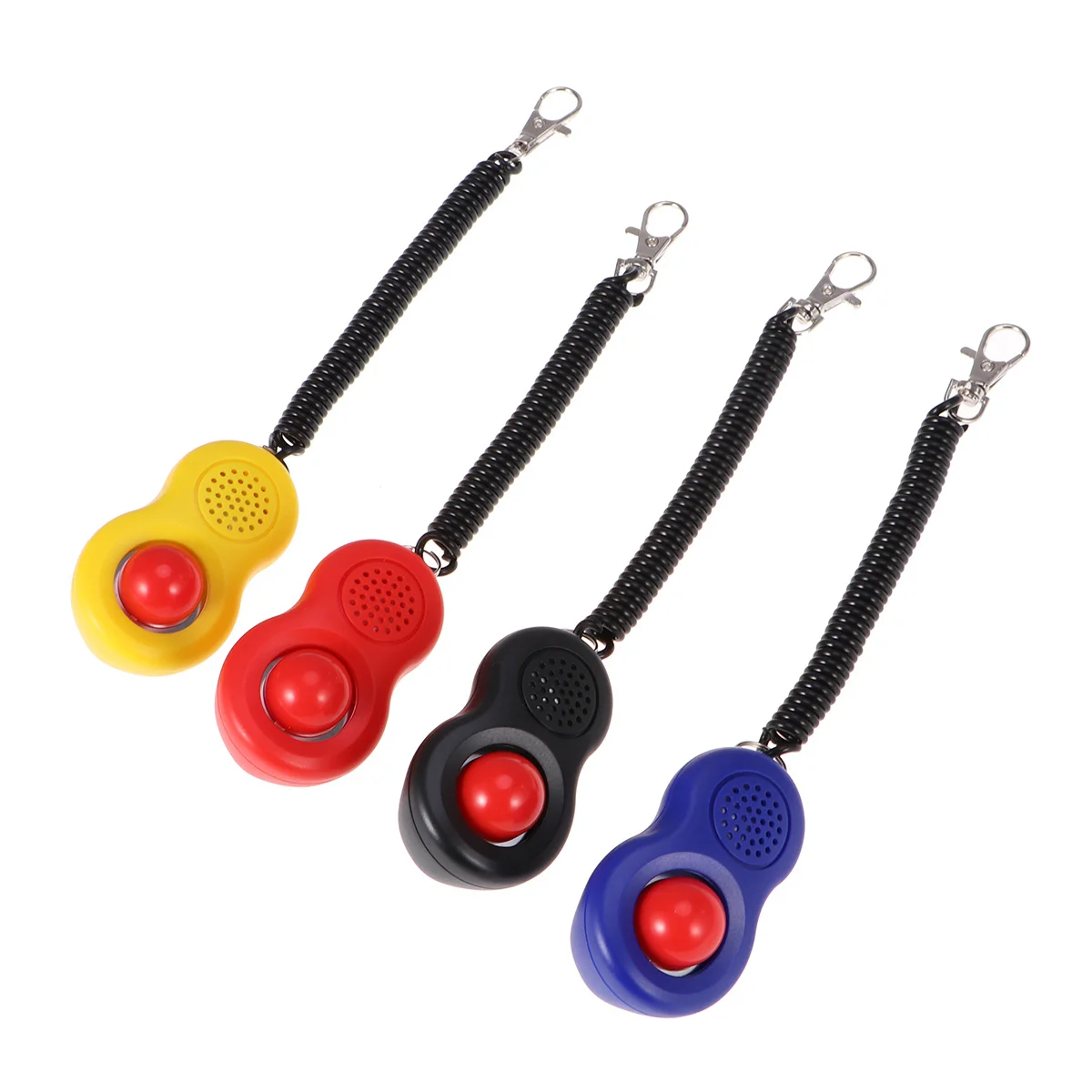 

4Pcs Pet Training Clicker Kit Exclusive Scientific Design for Dog Cat with Elastic Ring and Wrist Strap Pet Training Clicker