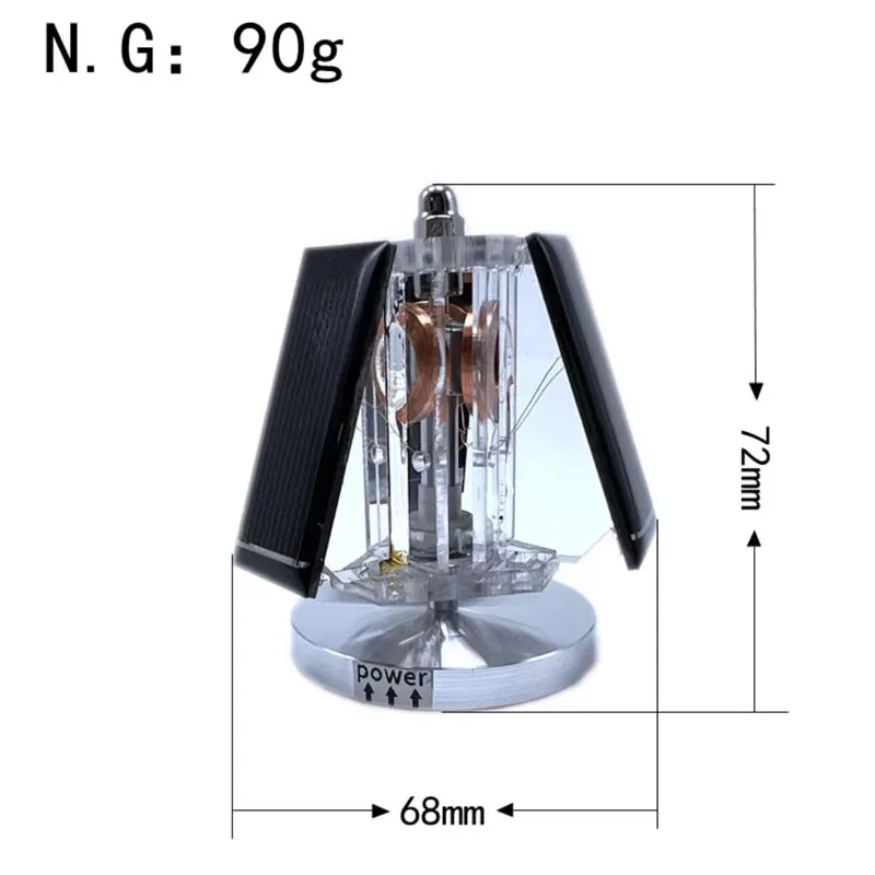 Solar Powered Mendocino Magnetic Levitation Motor DIY Kit Simulated Perpetual Motion Physics Science Teaching Desk Ornament
