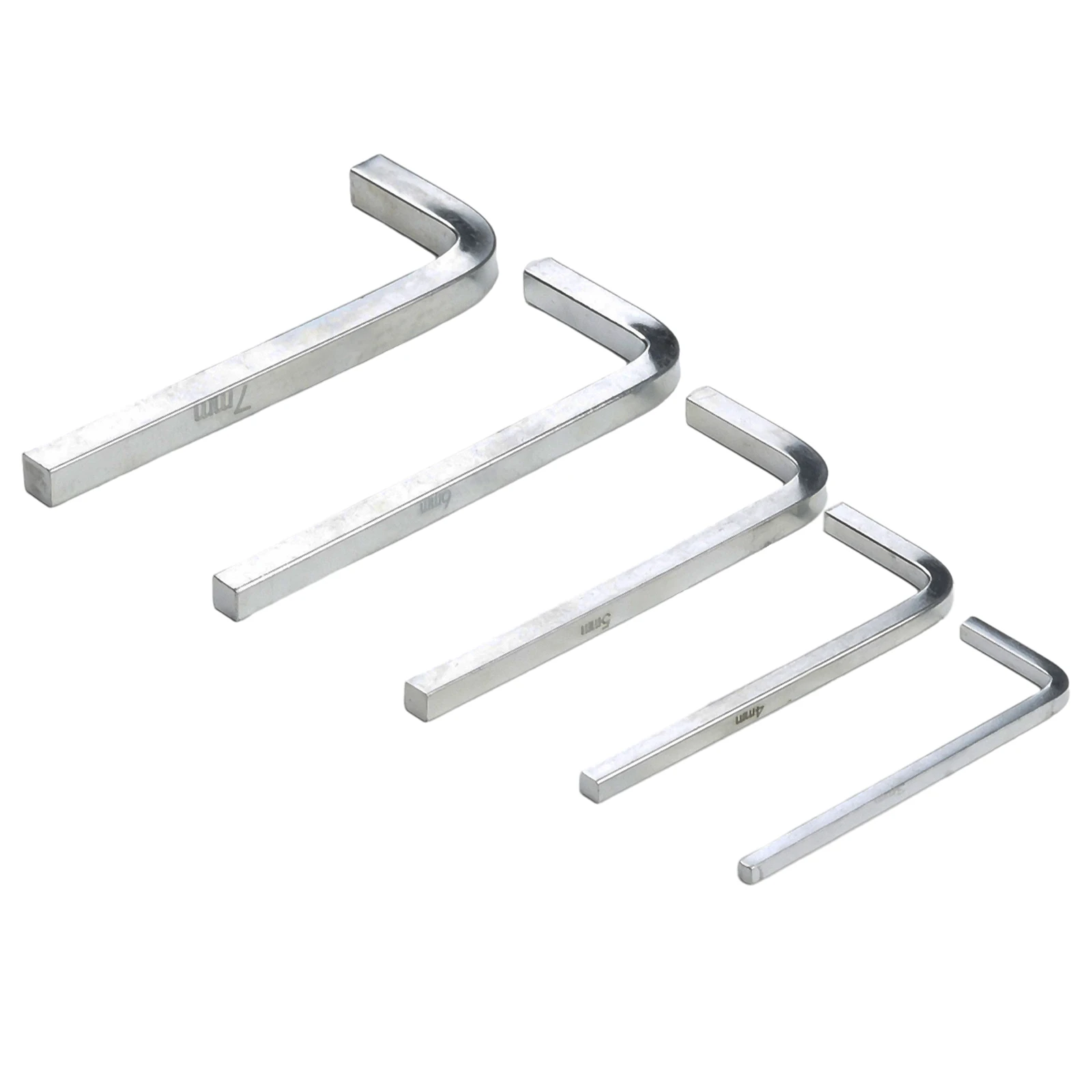 5Pcs L Shaped Square Head Wrenches for Square Screws Optimized Lever Arm Lengths for 3mm 4mm 5mm 6mm 7mm Sizes