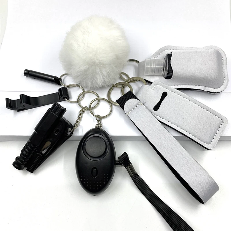 Llavero Defensa ส่วนบุคคล Wristlet ผู้ขายอุปกรณ์เสริมความปลอดภัย Taserself Defense พวงกุญแจผู้หญิง