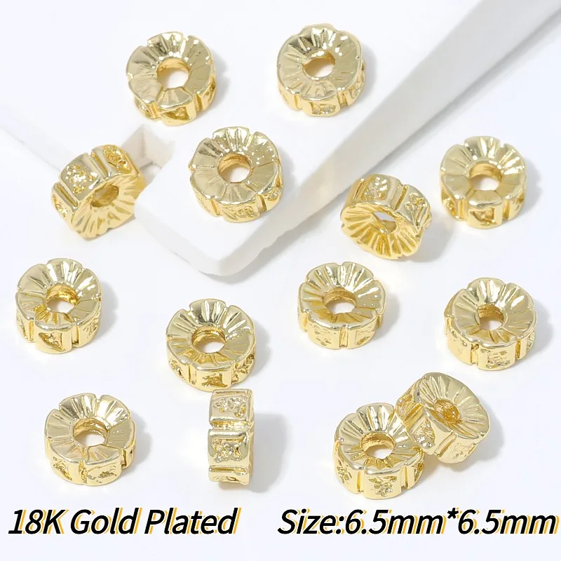 18K vergoldeter Messing-Ring mit gedrehtem Seilmuster, geschlossener Ring, Zubehör für DIY-Schmuckherstellung, Verbinder, hochwertige Schmuckkomponenten – Detail 33
