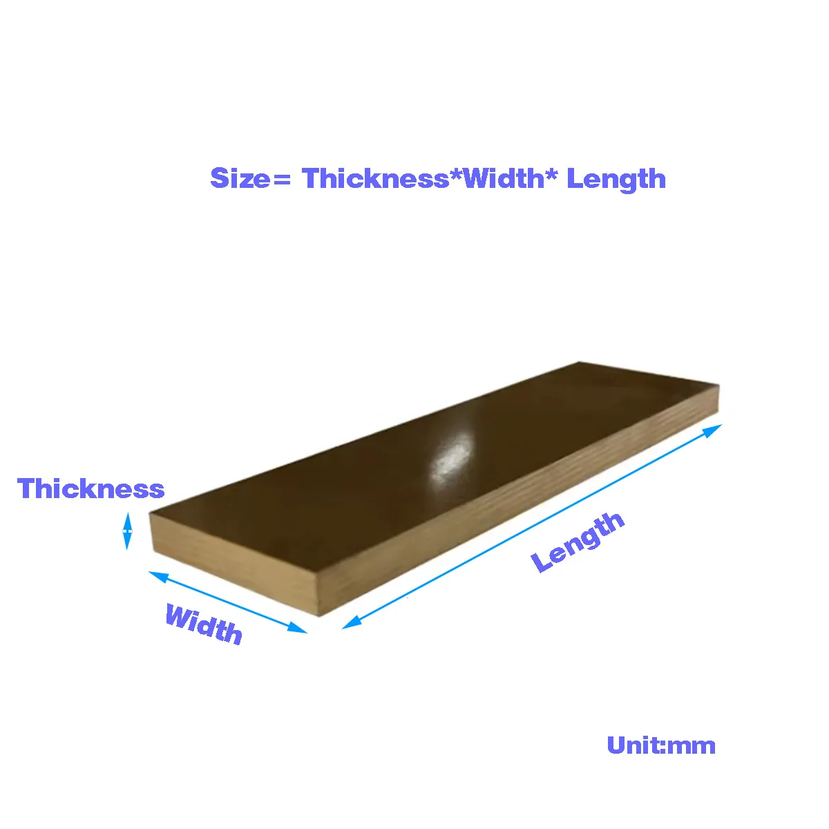 Thickness=3/4/5/6/8/10mm Tin Bronze Plate 100x100/100x150/100x200mm Arbitrary Cutting