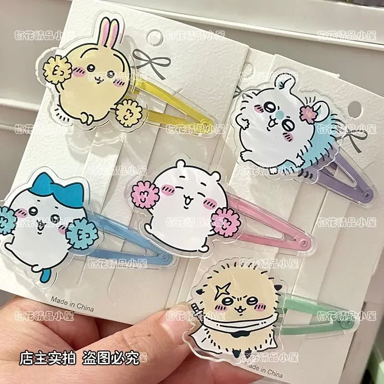 

Anime Kawaii Chiikawas Girl Daily Acrylic Hair Clip Hachiwares Usagis Cute Cartoon Stylish Bangs Bb Hair Clip Accessories Gifts