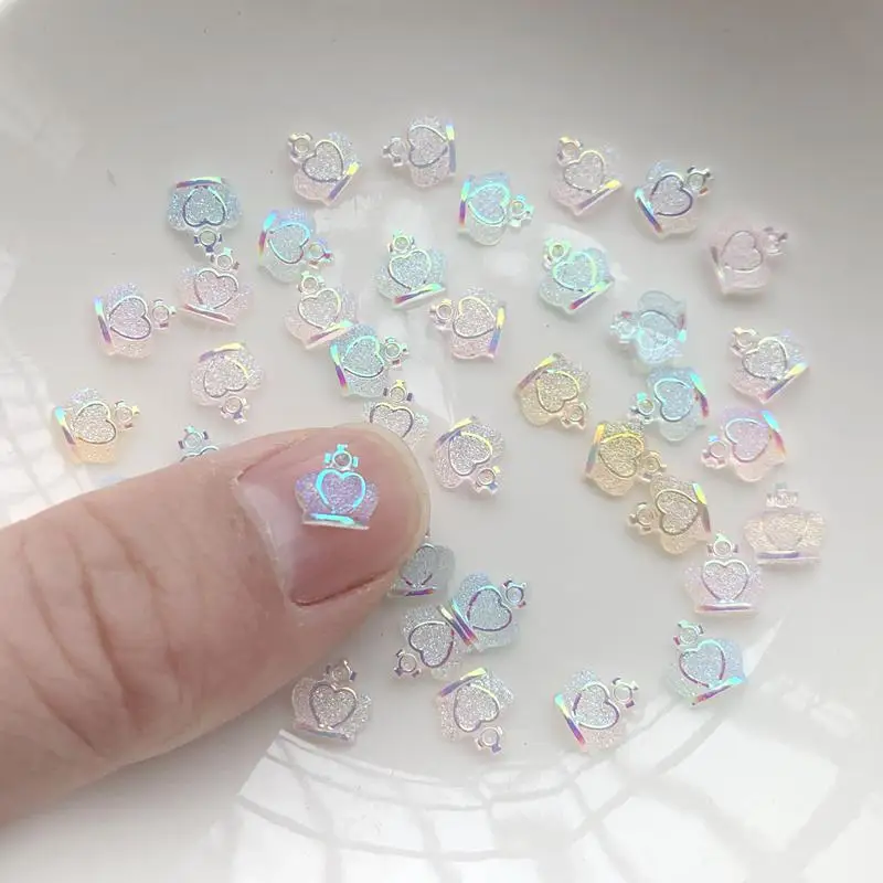 Wholesale jewelry accessories crown resin Rhinestones Making DIY Scrapbook crafts Nail Art Design 7mm 3000pcs -HQ27