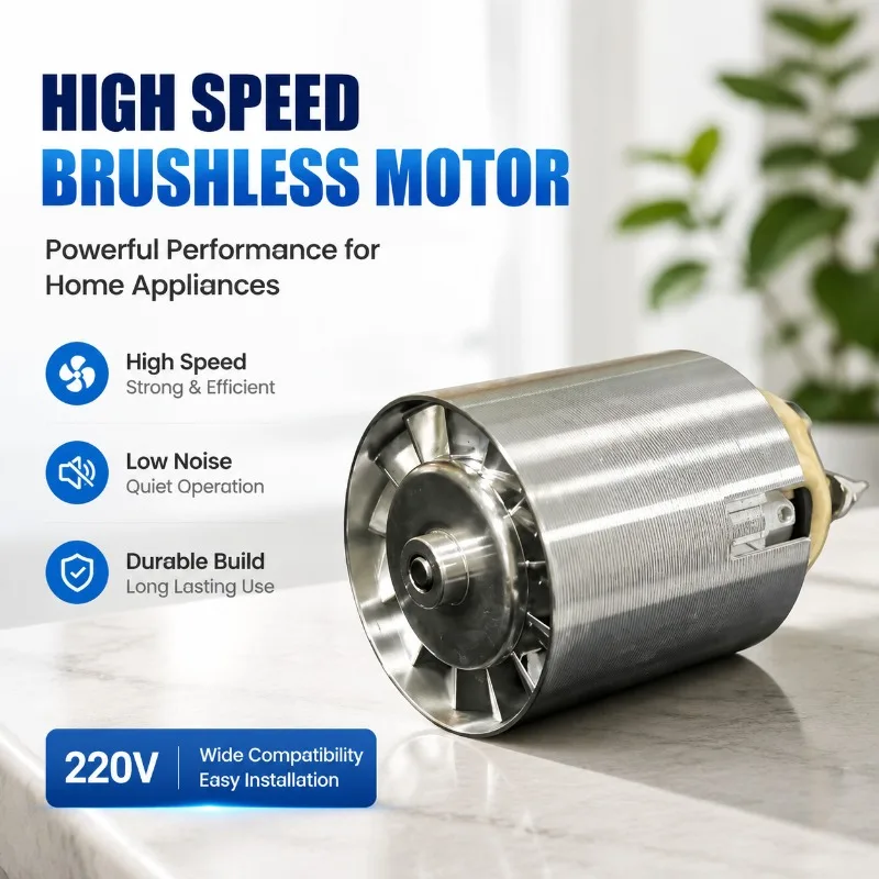220V High Speed Brushless Motor Electric Hair Dryer Power Replacement Engine Suitable for Household Smart Blow Dryer Portable