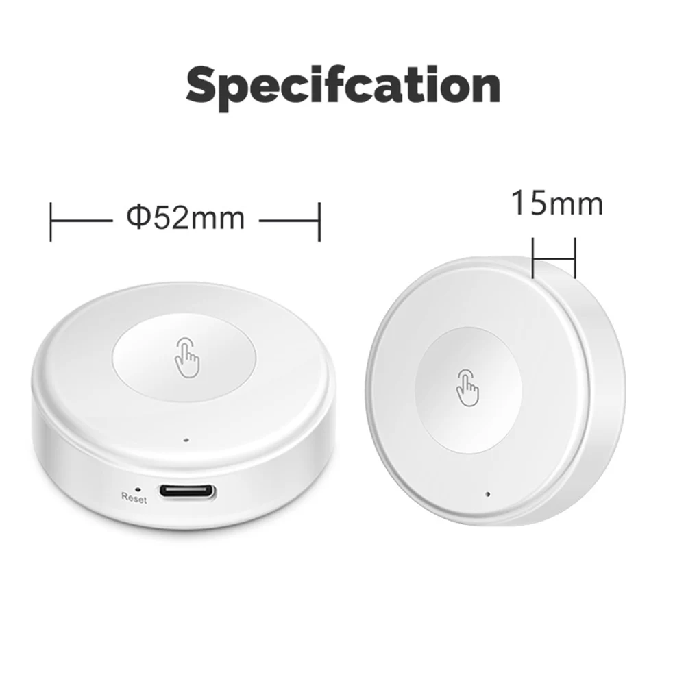 For Zigbee USB Scene Switch for Tuya Ecosystem Supporting Click Double Click and Long Press for Different Scenes