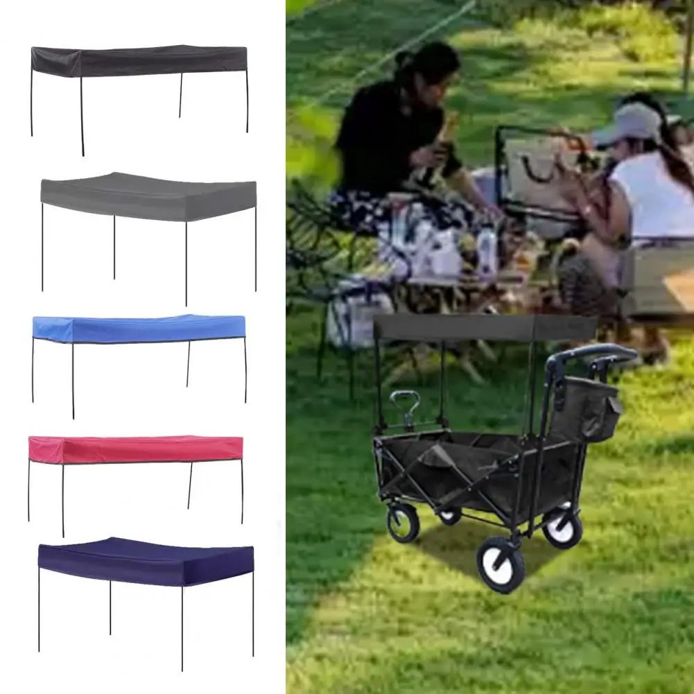 Sunproof Wagon Cover Wagon Canopy Cover Universal Rainproof Sunproof Protection Outdoor Wagon Accessory with Simple Installation