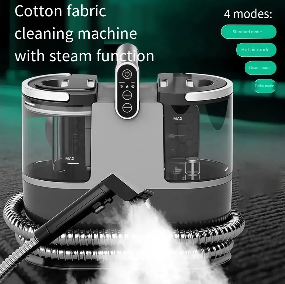 

Compact High-Temp Steam Cleaner - Fabric/Upholstery Carpet Curtain Mattress Cleaner for Home Oil Stain Removal