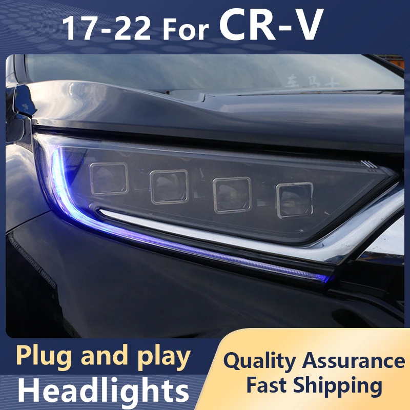 Car Styling Headlights For Honda CR-V 2017-2022 ALL LED DRL Dynamic Turn Signa LED Bi-Xenon Lens Head Light Auto Accessories