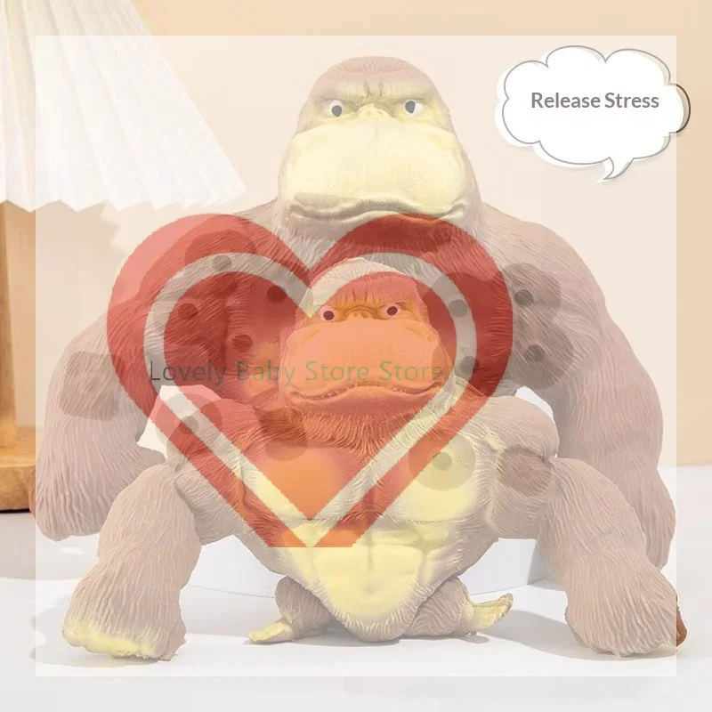 【BS】Stretchy  Gorilla Fidget Toy Slow Rebound Perfect For Stress Relief Home Office Kids Adults Gift
