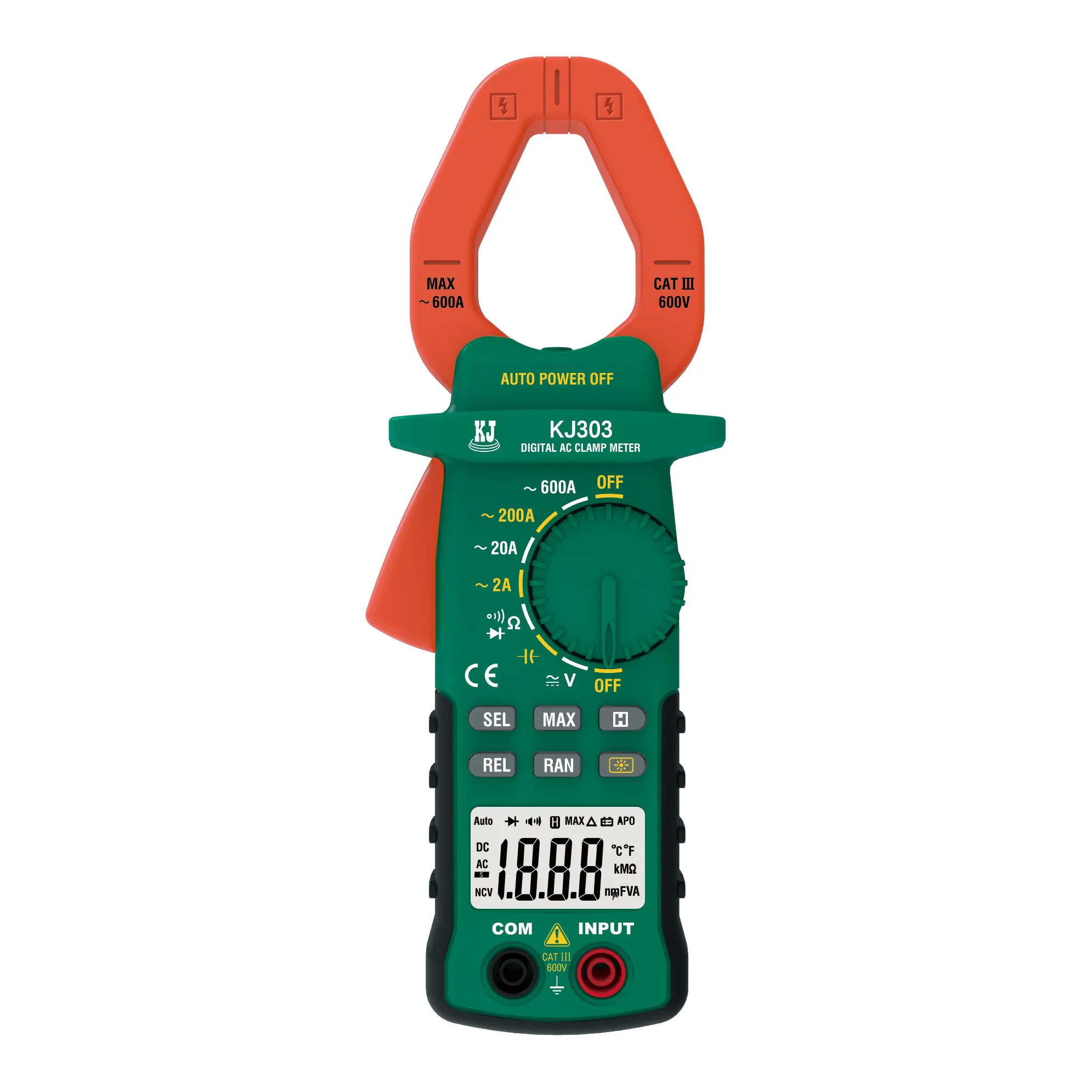 AC digital clamp meter 1999  2A 500A