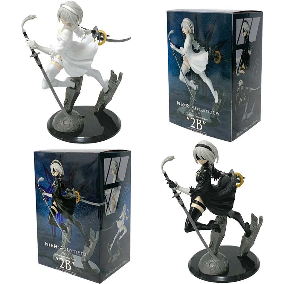 

new 18CM Anime NieR:Automata Yorha Figures No. 2 PVC Action PVC Model Collection Ornament Cartoon Toys children birthday